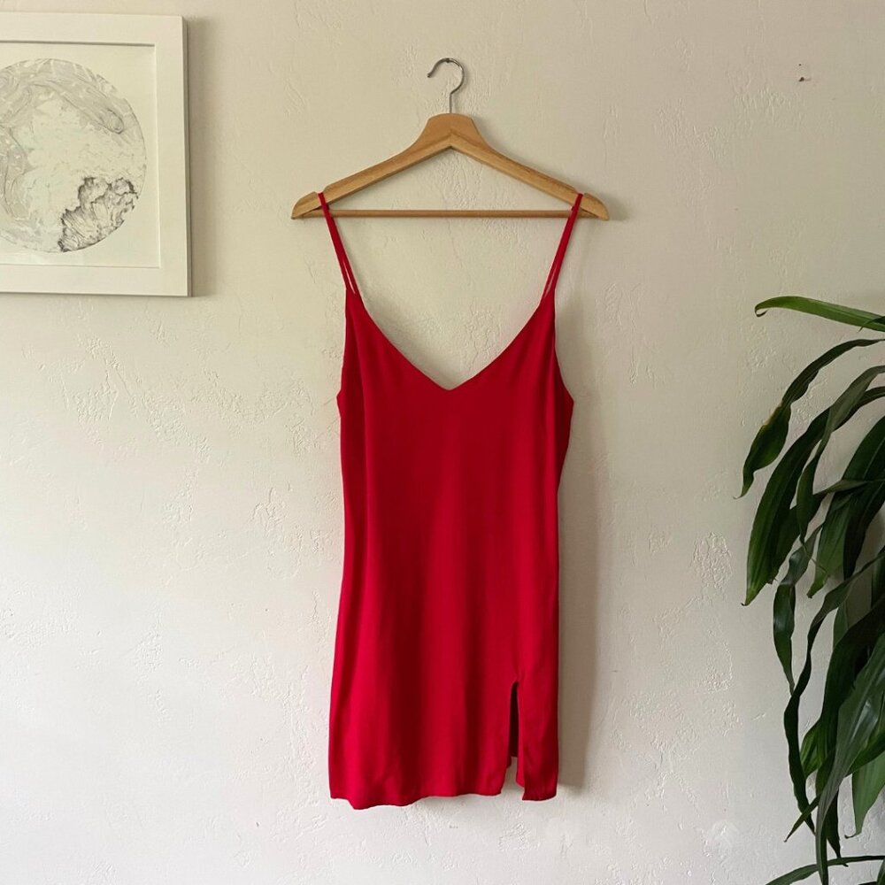 REFORMATION Marlowe Mini Red Slip Dress | Size S